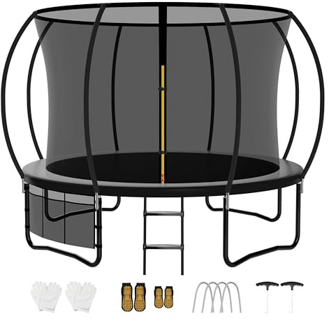 Snol Trampolin Outdoor Ø 222/305/366/427 cm, Schwarz