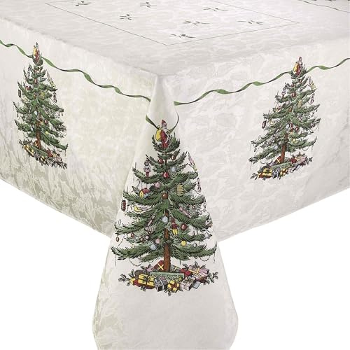 Spode Avanti Linens Tischdecke, Küchenzubehör, Urlaubsdekoration Christmas Tree Collection, 152,4 x 304,8 cm