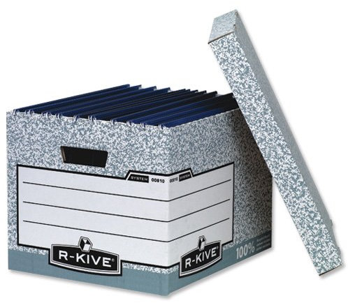 R-KIVE 00810 Aufbewahrungsbox Kanzleipapier X D390 BxTxH 333 x Ref 390 [10 Stück]