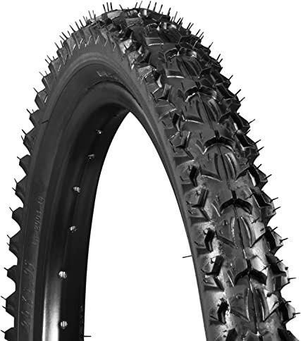 Schwinn Replacement Bike Tire, 20 x 1.95 Mountain Bike Tire, Wide & Blocky Knobs, Steel Bead Construction, Fits Internal Rim Widths 19mm-29mm, PSI Range 35 to 65