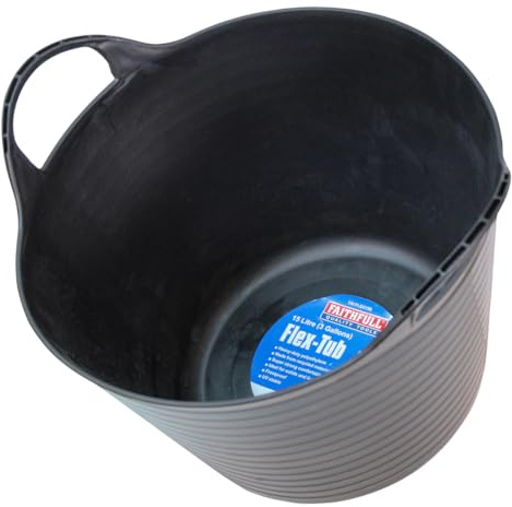 Faithfull FAIFLEX15B svart polyeten flexbadkar 15 liter (3 gl) kapacitet
