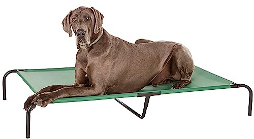 Amazon Basics Cama elevada refrescante mascotas para Perro, Verde, XX-Large, 153 x 94 x 23 cm (L x An x Al)