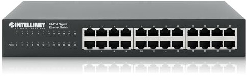 Intellinet Gigabit Ethernet Switch nicht verwaltet 24 x 10/100/1000 Desktop an Rack montierbar