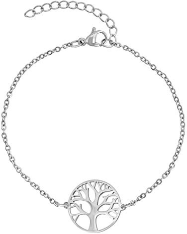 Nuoli® Lebensbaum Armband Damen (15 + 5cm verstellbar) Baum des Lebens Armband für Frauen & Mädchen