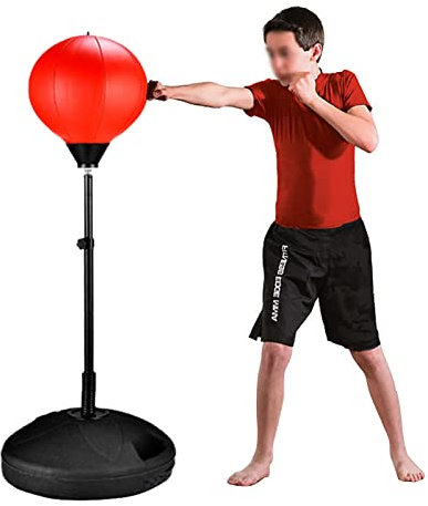 YLWX Kinder Boxsack Stehend, Bodenboxing -Tasche for Erwachsene, Punchingball Mit Handschuhen for Kampfkunst -Kickbox -Karate (Shape : Child)
