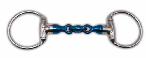 AMKA Sweet Iron Olive Head Snaffle Bit Double Broken Thickness 18 mm Rings 65 mm