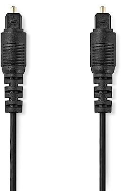 NEDIS 5m Optical Digital SPDIF Audio Cable Fibre Optic Toslink Male to Toslink Male (Stereo Systems, Soundbars, Amplifiers, Home Cinema)