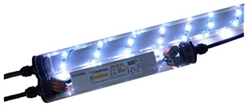 Led Gabionen Licht Beleuchtung LED 1m länge Farbe kaltweiss Außenbeleuchtung Steinmauer Garten Anschluß 230 Volt über offene Kabelenden