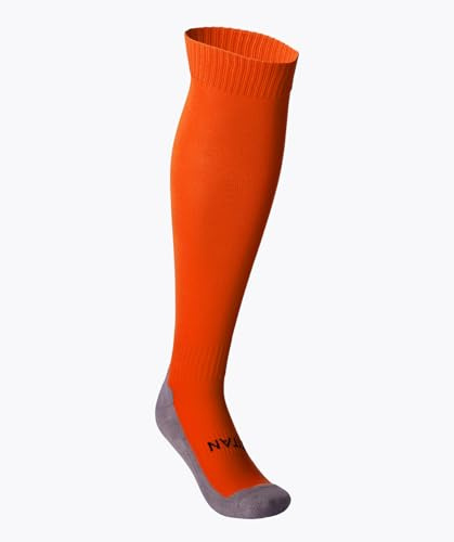 T1TAN Fußball Stutzen - Herren, Damen und Kinder - Farbe orange - Größe 35-38