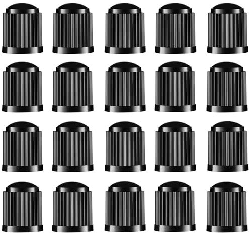 SHUBEIEUMI 20 Pezzi Tappi Stelo Valvola Pneumatico Universali, Parapolvere per SUV, Ruote di Auto, Moto, Biciclette