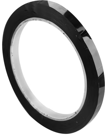 Luckious Black Whiteboard Tape, High Temperature Resistant, Self-Adhesive, Thin, Office Whiteboard Marking