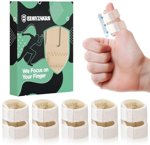 EDNYZAKRN 5 st tumskenor – för artrit, snabba fingrar för pekfinger – långfinger – ringfinger – små fingrar (beige)