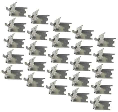 jojofuny 25pcs Stainless Steel z Clips Shelf Brackets Heavy Duty Shelf Supports for Refrigerator Freezer Cooler Kitchen Storage
