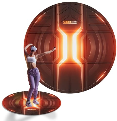 RIGINADO Alfombrilla plegable de realidad virtual para MQ3, alfombrilla redonda antifatiga, antideslizante y cómoda, accesorio de juego de alta calidad para PSVR2, Oculus/MQ2/Pro, Pico 4
