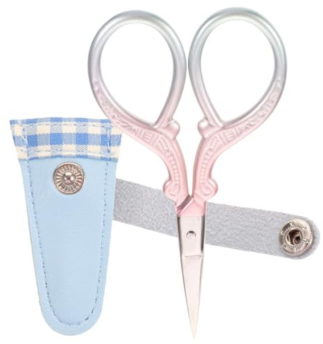 Anneome 2sätze Scheren Schutz Etui Aus Leder Mit Edelstahl Scheren Werkzeug Für Bastelarbeiten Nähen Und Handarbeiten Geeignet Für Verschiedene Materialien
