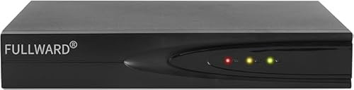 FULLWARD NVR a 32 canali per sistema di telecamere di sicurezza CCTV senza rumore, supporta telecamere IP HD 4K/8MP/5MP/4MP Registrazione di sorveglianza 24/7, 2 alloggiamenti HDD, HDD non incluso