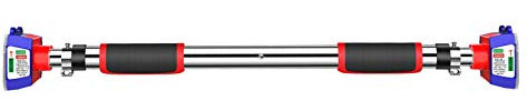 KHLMSRXJ Klimmzugstange Reckstange an Stahltür, verstellbar 63-74cm, 74-94cm, 94-126cm, 110-140cm, 130-175cm, 150-195cm, 190-215cm