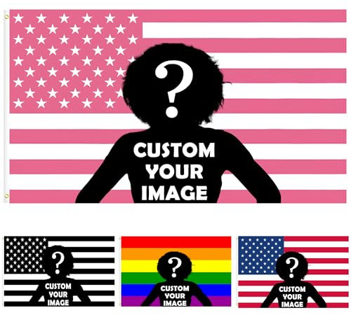 SJHAZSL Personalisierbare Flagge, Fahne Selbst Gestalten, Verschiedene Größen, Personalisierte Flagge für Wand, Garten, Hof, Dekoration, Outdoor-Banner