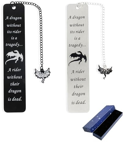 Simaixing Drachen-Lesezeichen, Metall-Lesezeichen für Buchliebhaber, 2 Stück | Coole Lesezeichen zum Lesen von Männern, Fantasie-Lesezeichen für Männer und Frauen, Geschenke für Buchliebhaber, Drache