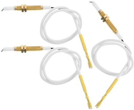Accensione Gas per Piano Cottura Filo, Set 3 Pezzi | Ricambio per Piano Cottura a Gas, Diametro Foro 6, 65-8, 5mm, Rame Ferro Nylon, per Ristoranti e Hotel