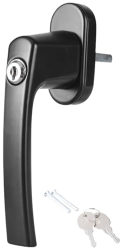 Lockable Window Handle with Key & Screws Home Hardware 1set