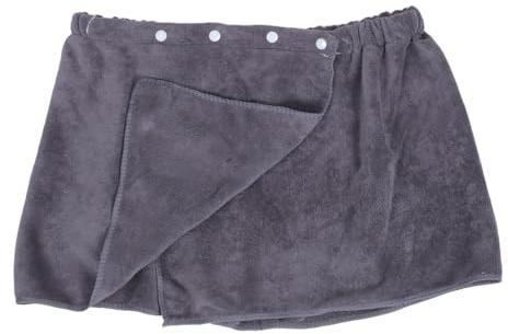 PRETYZOOM Asciugamano Bagno Indossabile Uomo Da Doccia Per Piscina Spa Sauna Pantaloncini Con Chiusura Scatto Pile Assorbente