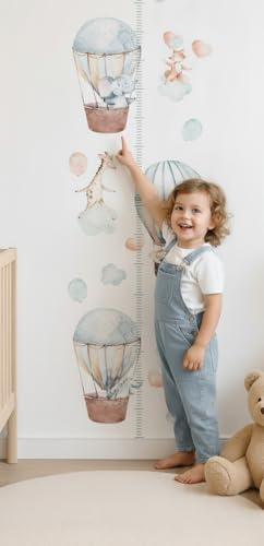 Selbstklebende Tapete Messlatte Kinder Weiß Höhe Diagramm Maßband Möbelfolie 6 x 0,53m Klebefolie Made in Germany