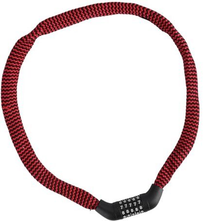 Cadena portátil antirrobo para bicicleta de montaña, combinación de 5 dígitos, cerraduras de bicicleta para scooter, motocicleta, puerta, cadena portátil