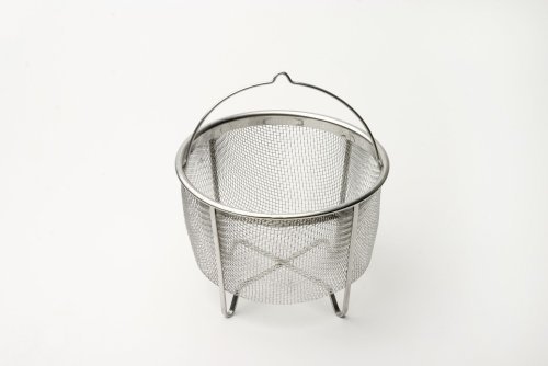 Weis Gemüsesiedekorb aus Edelstahl in der Farbe Silber, Maße: 19cm x 19cm x 11cm, 17619