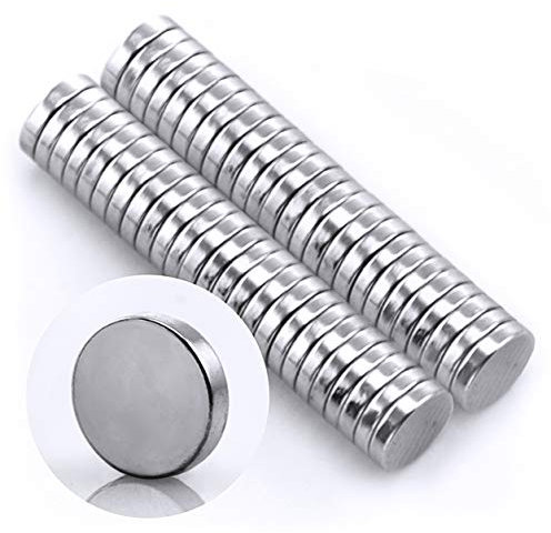 Omicube- Runde N35 Neodym Mini-Magnete Extra Stark (50 Stück) | 5x1mm Starke Kleine Magnete | Geeignet für Magnettafeln, Kühlschränke, Whiteboards und vieles mehr