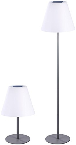 Lunartec Solar Stehlampe: Kabellose Solar-LED-Tisch- & Stehleuchte, 1,6 W, 50 lm, IP44 (Stehlampe ohne Kabel, schnurlose, BBQ)