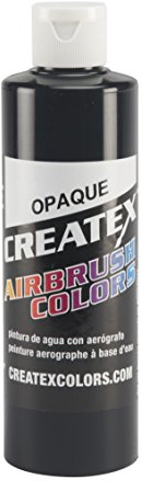 Createx Colors 5211-08 Paint for Airbrush, 8 oz, Opaque Black