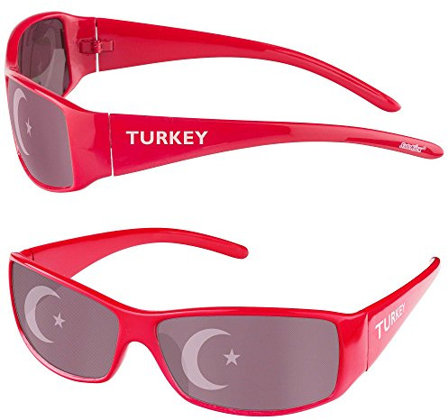 Taffstyle® Fanartikel Sonnenbrille Fan Brille zur Fussball Weltmeisterschaft WM & EM Europameisterschaft 2016 Länder Flagge Style