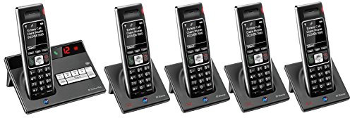 BT Diverse 7450 R Plus Executive DECT Long Range Cordless Telephone, Answer Machine. 200 Name Number Phone Book, Headset Compatible, Text Messaging, Handsfree Speakerphone, Caller Display. 5 Handsets