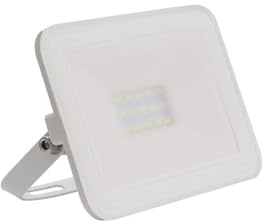 LEDKIA LIGHTING Foco Proyector LED 10W 120 lm/W IP65 Slim Cristal Blanco para Jardín, Terraza, Patio, 3000K Blanco Cálido