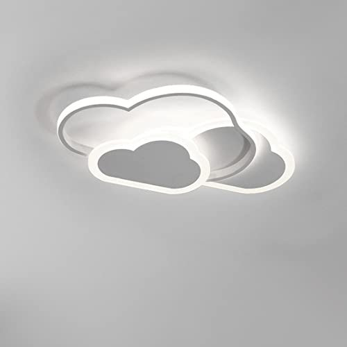 YLFXL LED Deckenlampe Kinderzimmer, Kinderzimmer Lampe Decke 6000K Weißlicht Lampe kinderzimmer Wolken Deckenleuchte für Wohnzimmer, Schlafzimmer, Kinderzimmer (white light)