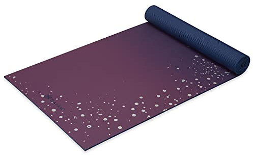 Gaiam Yoga Mat Premium Print Extra Thick Non Slip Exercise & Fitness Mat for All Types of Yoga, Pilates & Floor Workouts, Sublime Sky, 6mm