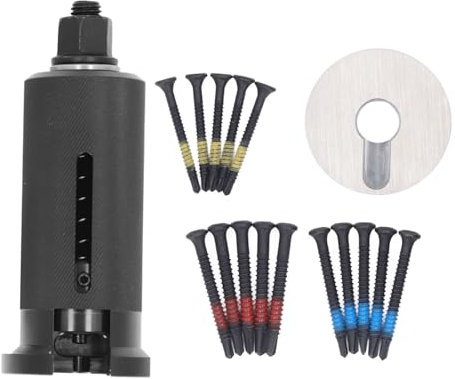 Nail Puller Lock Pick Tool, Cylinder Extractor Kit Alloy Steel Cylinder Puller Tool Blind Hole Bearing Puller Set Blind Bearing Puller with 15Pcs Screw for Alarm System Sunshade