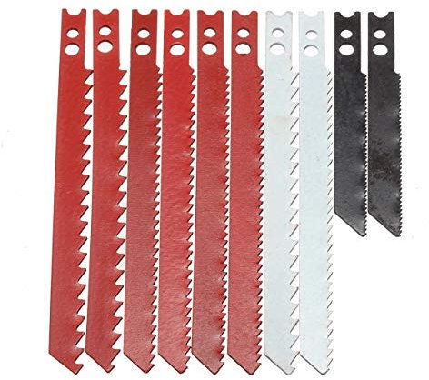 Set di 10 lame per sega per seghetto alternativo Black and Decker, in metallo, plastica, legno