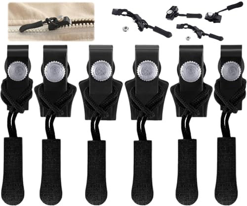 Alluring Reißverschluss Reparaturset, 6 Stück reißverschluß Zipper, Reisverschluß-Zipper Ersatz, Zipper für Reißverschluss für Jacken, Koffer, Ruckäcke