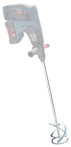 TIVOLY - Mélangeur Matières Épaisses SDS+ pour Perforateur - L600mm - Ø120mm - Tige Acier Carbone - Robuste et Efficace