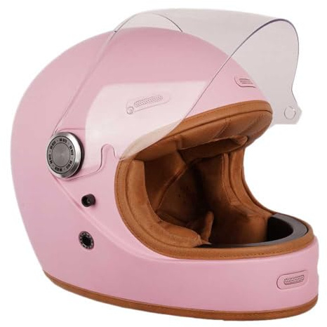 By City Casco Roadster III Rosa, Integral de Fibra de Vidrio, Interior Desmontable, Preparado para Bluetooth (M)