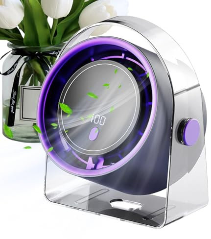 Silent table fan mini personal cooling rechargeable portable portable leafless compact battery powered ventilation USB home camping camping use bedroom