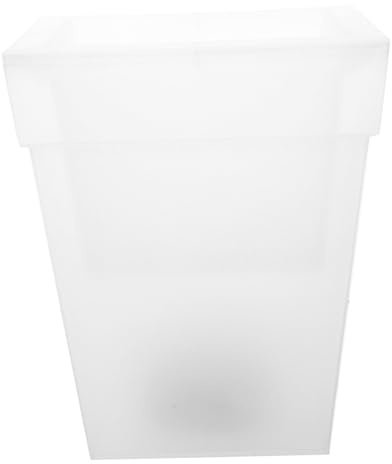 Housoutil Pot Lumineux Solaire Carré Pour Jardin Planteur Décoratif Étanche à Énergie Solaire Avec Lumière Blanche Lampe Ambiance Extérieure Pour Terrasse Et Pelouse