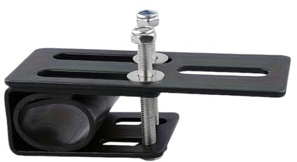 Abrazadera de Portaequipajes Soporte Universal for Barra de Luces Techo (2/1 Pieza), Hierro Duradero, instalación sin taladros(1pcs)