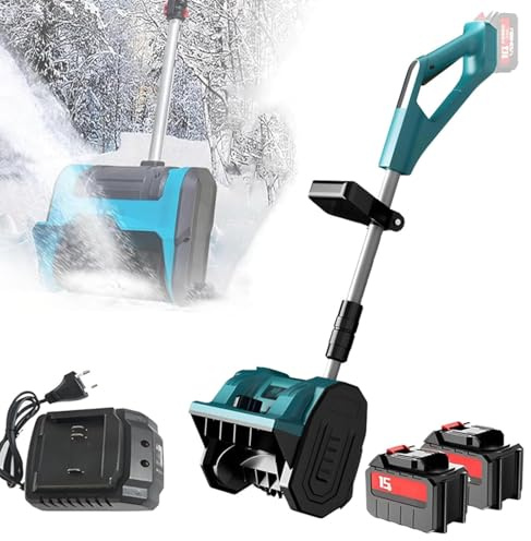 Pala da neve elettrica senza fili, strumento alimentato a mano per una rimozione efficiente della neve in casa, cortile, prato e patio