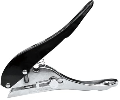 Gitohoni Lochzange Handstanzwerkzeug Kreislocher Tragbar Aus Metall Präzise Lochzange für Karten Und Papier für DIY Arbeiten Bastelstudio Ausweiserstellung, 8mm