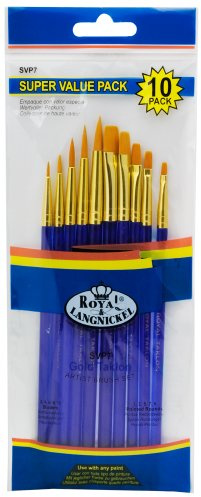 Royal & Langnickel Paintbrushes, Taklon Set, Blue