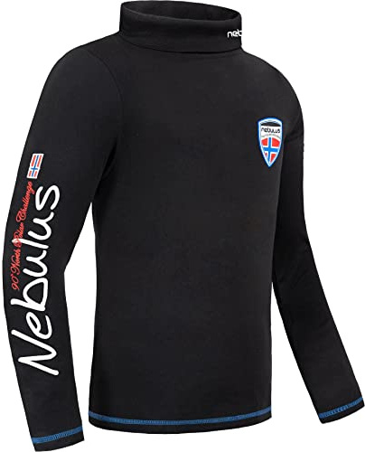 Nebulus Herren Rollkragenpullover Warmer, Pullover aus Baumwolle mit Rollkragen, Langarm Shirt warm & weich