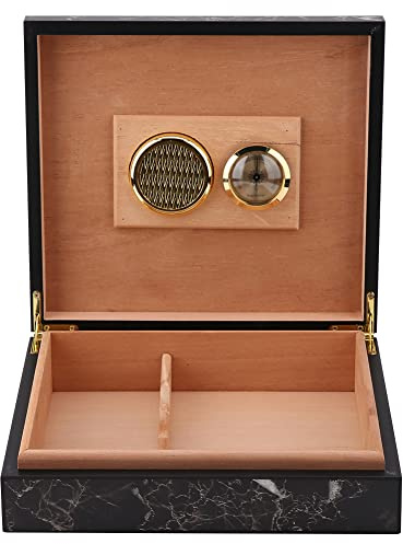 Zigarren Humidor Holz Vintage Luxus Mini tragbare Humidor Zigarre Box Holz Zigarre Container Zigarren Aufbewahrungsbox Well Seal Design Fall hält 25-50 Zigarren Box